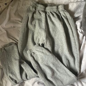 small grey sweatpants